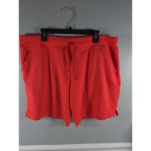 Athletic Works Women's Shorts Red 2XL NEW Activewear Gym Workout